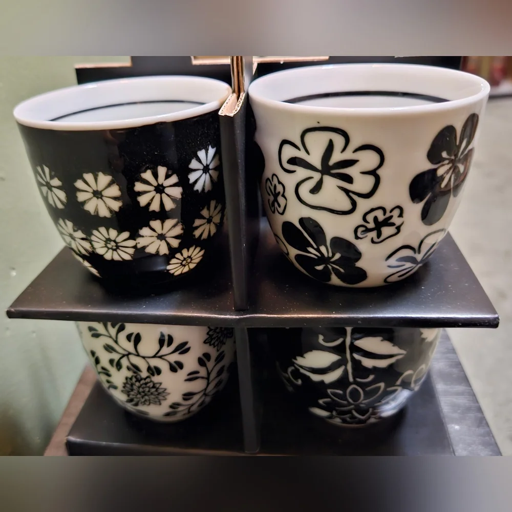 Black and White Tea Set, Pier 1 Imports
